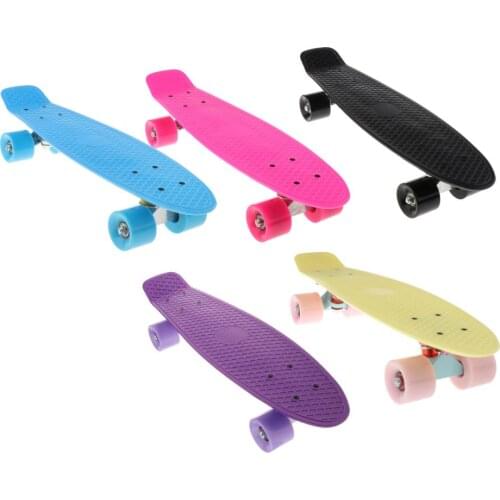 22inch Mini Complete Skateboard with Aluminum Bracket and PU Wheels abec-7 Bearing for Kids Beginners