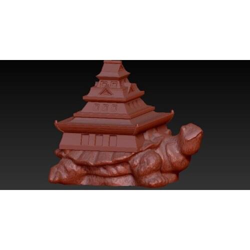 3D model for cnc or 3D printers in STL file format -tortoise building3D STL File