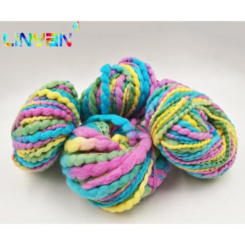 4 pieces*50g 100% wool Big-belly Yarns crochet yarn Dyeing colorful Hand Knitting Yarn For Knitting& Crocheting kyrie DIY t59