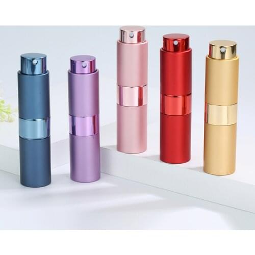 8/20/50pcs/pack Top Quality 15ML Aluminum Perfume Bottle Empty Refillable Glass Spray Perfume Atomizers Bottles