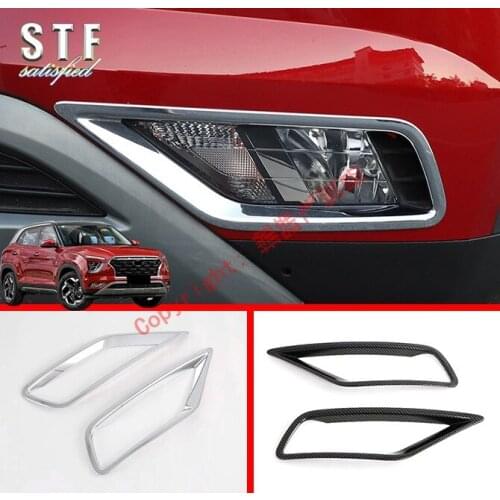 ABS Front Fog Light Lamp Cover Trim Molding Bezel Garnish For Hyundai IX25 2019 2020