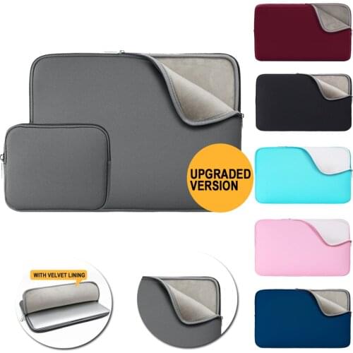 Rainyear Laptop Bag Sleeve Case 11,13,14,15,15.6 Inch Zipper Tablet Cover Notebook Bag General For Macbook Air Protective Case