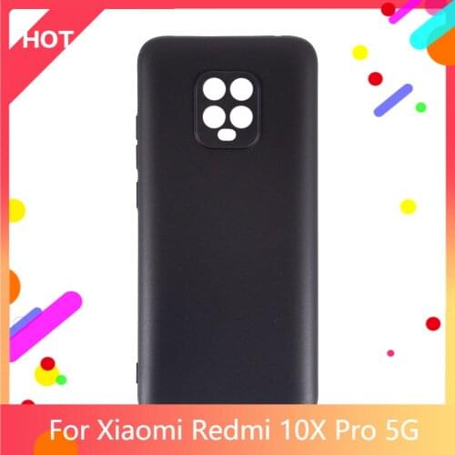Redmi 10X Pro 5G Case Matte Soft Silicone TPU Back Cover For Xiaomi Redmi 10X Pro 5G Phone Case Slim shockproof