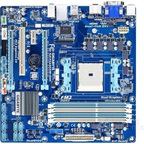 For Gigabyte GA-F2A85XM-D3H Original Used Motherboard F2A85XM-D3H for A85X Socket FM2 DDR3 USB3.0 SATA3.0