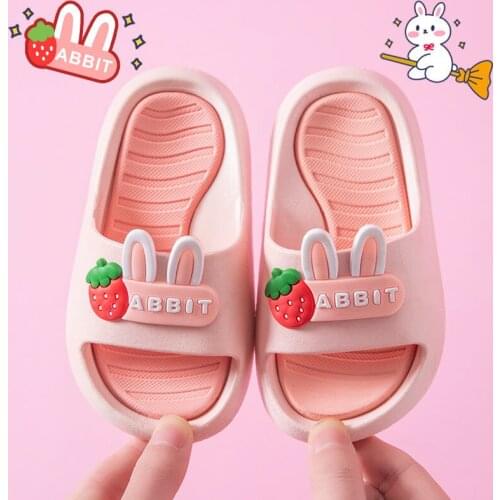 Home Slippers For Children Cute Cartoon Animals Boys Girls Flip Flop Indoor Shoes Outdoor Beach Bathroom Kids Baby Sandals