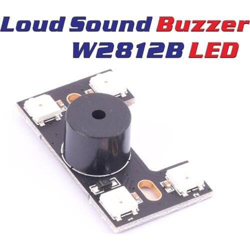 Flight Control BF BB Buzzer With Light Board Mini Loud Sound Buzzer With W2812B LED Spare Parts 5V for FPV RC Quadcopter