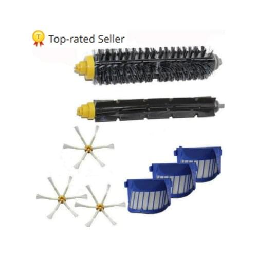 High Quality AeroVac Filter,Side Brush,Bristle & Flexible Beater Brush for iRobot Roomba 600 610 620 625 630 650 660