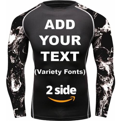 Custom Full Print Design Your Own Add Your Photo Unique Cycling gym suit BJJ MMA Rash Guards Jiu Jitsu Training Fight Wear