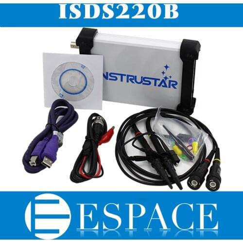 ISDS220B 4 IN 1 Multifunctional PC USB virtual Digital oscilloscope+Spectrum Analyzer+DDS+Sweep signal generator 60M 200MS/s
