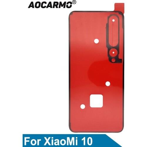 Aocarmo For Xiaomi Mi 10 mi10 Back Camera Sticker Back Cover Adhesive Back Housing Battery Cover Glue Tape