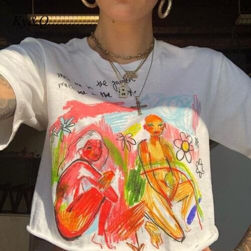 Женские укороченные футболки Ky&Q China At AliExpress