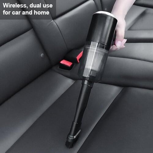 120W Car Mini Vacuum Cleaner Small Hand-held Cleaner USB Rechargeable Universal Car Home Interior Dust Buster Blower Dropship