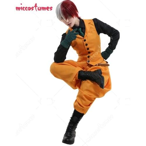 My Hero Academia Heroes Rising MHA Men Midoriya Bakugo Todoroki Vest Suit Cosplay Costume Bloomers Pants