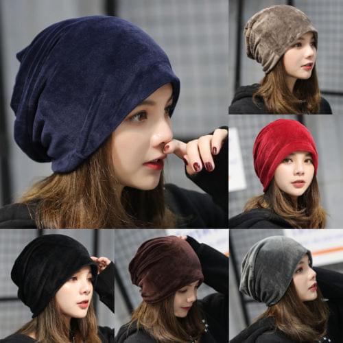 New Popular Fashion Casual Women Winter Velvet Ski Leisure Hat Unisex Hip Hop Beanie Earmuffs Head Hat