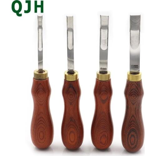 DIY handmade French leather chamfering corner cutting trimming leather craft knife leather trimming trimming tool 6mm-10mm