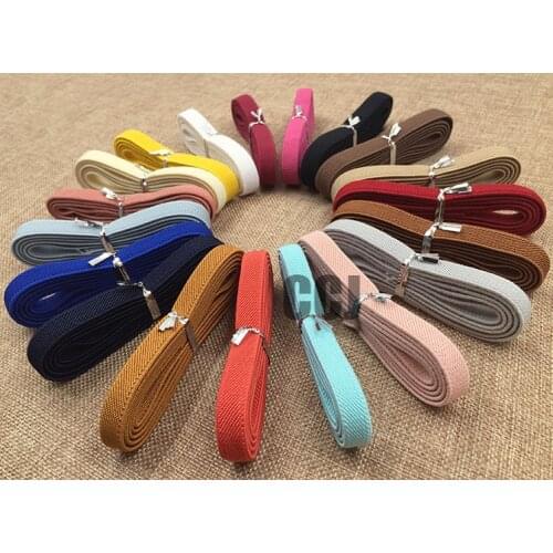 1cm wide rubber band high quality color notebook loose tight band double-sided Soft and thick twill baby elastic band