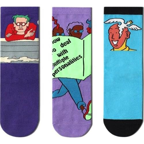 Autumn Winter New Style Middle Stockings Wholesale Fashionable Full Cotton Cartoon Character Socks