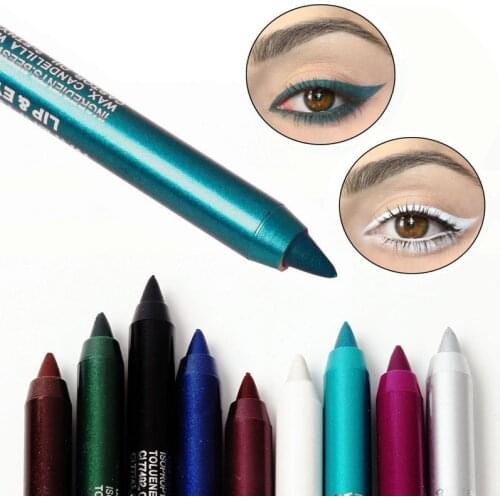 1 Pcs Waterproof Color Eyeliner Pencil Pigment Black Brown Red Long Lasting Eye Liner Pen Eyes Makeup Cosmetics Tools