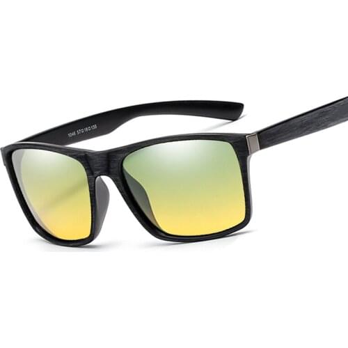 Polarized Day Night Vision TAC Sunglasses Polaroid Men Women Yellow Len Anti-GlareGoggles UV400 Night Driving Square Sun Glasses