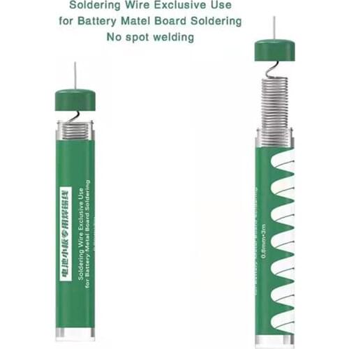 1pcs 0.8mm*3m Solder Wire Exclusive Usage for Battery Metal Board Welding No Need Spot Welding Machine Soldering Line Repairing