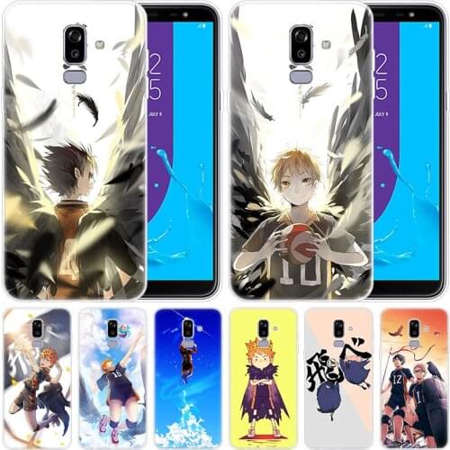 Luxury Silicone Case Anime Haikyuu Volleyball for Samsung Galaxy J8 J7 J6 J4 J2 2018 Core J3 2016 J5 2017 EU J4 Plus J7 Prime