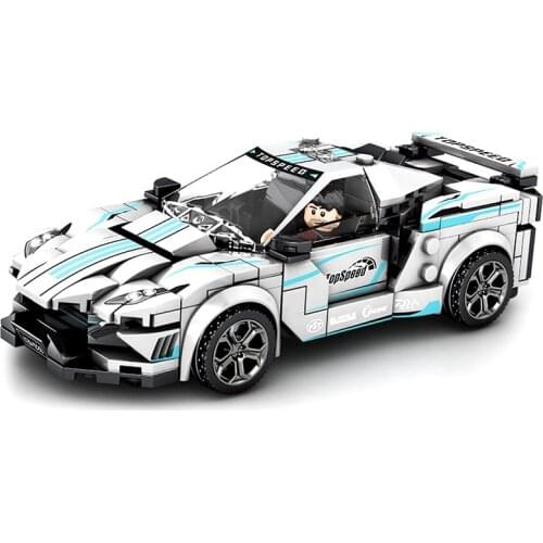 Speed Champions Sports Racing Pull Back Car Building Blocks Topspeed Vehicle Winner Bricks Classic Model Toys For Children Gifts