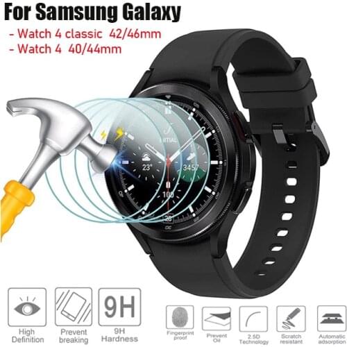 Anti-scrach 9H Tempered Glass Screen Protectors for Samsung Galaxy Watch 4 40/44mm Classic 42/46mm Watch 4 Glass Protecor