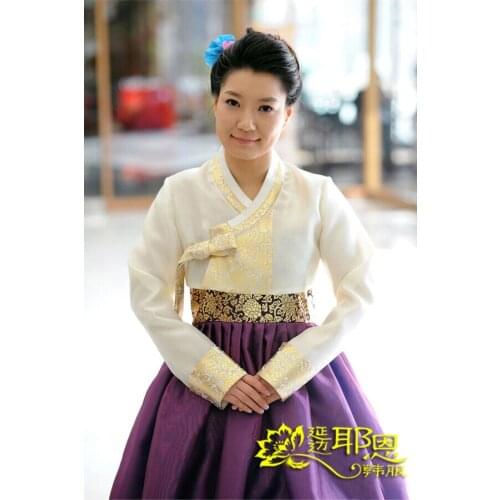 Women Hanbok Dress Custom Made Korean Traditional Hanbok High Waist Hanbok