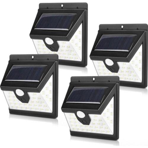 40 LED Solar Light Outdoor Solar Lamp PIR Motion Sensor Wall Lamp Waterproof Solar Energy Sunlight for Garden Decoration