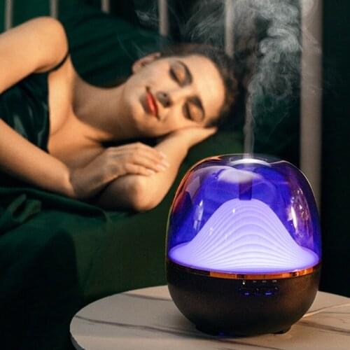 600ml Mountain View Essential Oil Aroma Diffuser Air Humidifier with LED Lamp