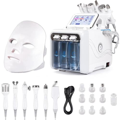 7 in1 H2-O2 Hydro Dermabrasion Skin Lifting Water Oxygen Jet Peel Hydra Facial Microdermabrasion Machine Water Aqua Peeling