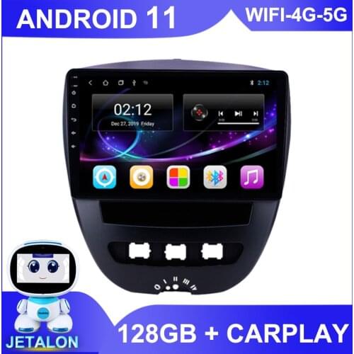 For Peugeot 107 Toyota Aygo CitroenC1Car Radio Stereo GPS Navigator 6GB Ram 128GB Rom Autoradio 2Din Android10 Multimedia Player