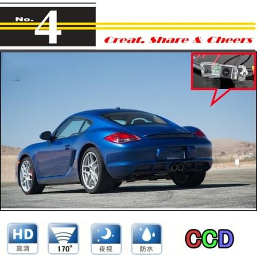 Car Camera For Porsche Cayman / GTS High Quality Rear View Back Up Waterproof Camera For PAL / NTSC | CCD + RCA Connector