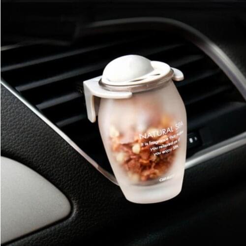 Car Zeolite Air Vent Freshener Fragrance Perfume diffuser Impregnated Perfumes parfum Frosted Glass clip accessories interior