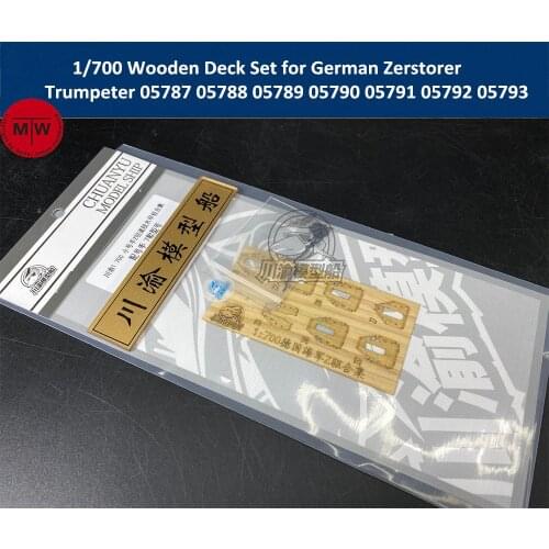 1/700 Scale Wooden Deck Set for German Zerstorer for Trumpeter 05787 05788 05789 05790 05791 05792 05793 Model Ship