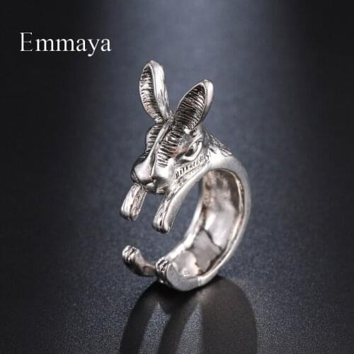 Emmaya Ingenious Design Ring With Noble Alloy Rabbit Shape For Women&Girls Charming Jewelry Banquet Cute Dress-Up