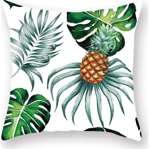 Tropical Plant Print Decorative Leaves Pillowcase Pillow Covers Sofa Cushion Covers Seat Coffee Cactus Print