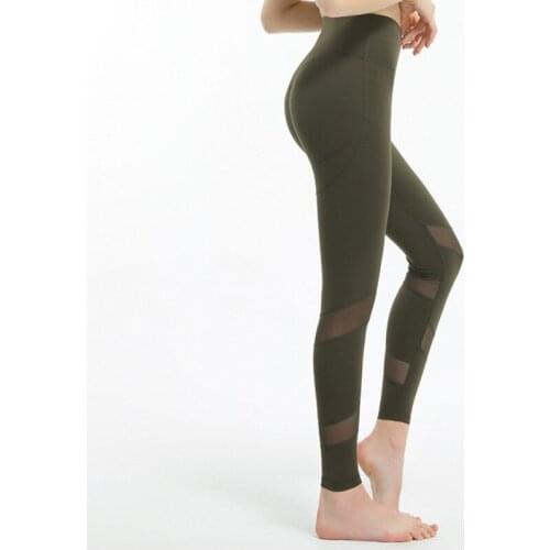 Women Mesh Yoga Leggings High Waist Fitness Yoga Pants For Women Run Legging Seamless Tracksuit Energy Sport Women Body Shapers