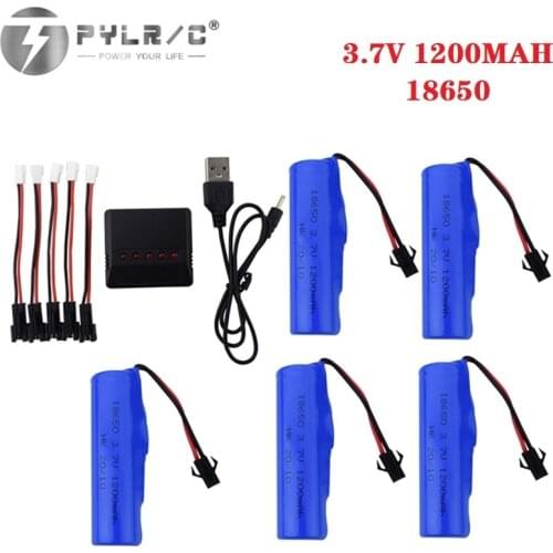3.7V 1200mAh Lipo Battery and charger For DE45 RC Car 1:14 Off-Road Vehicle 4WD High-Speed Climbing Drift Racing Spare Battery