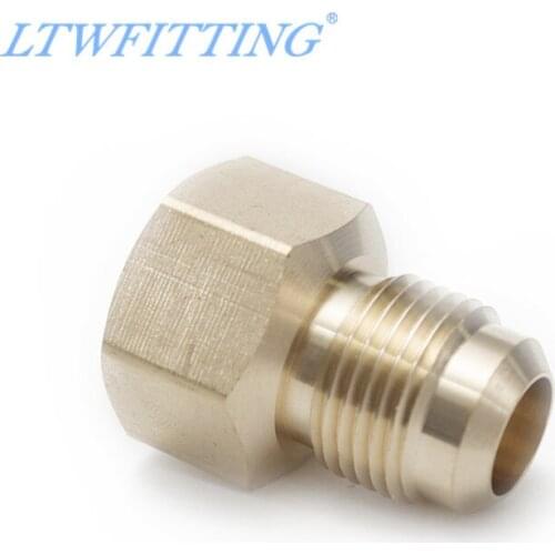 LTWFITTING Brass Flare 5/8" OD x 3/4" Female NPT Female Connector Tube Fitting