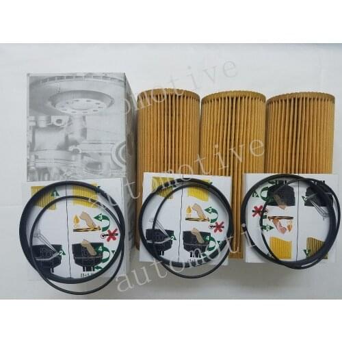 NEW 3pcs Oil Filter Fit V6 Engine Audi A4 S5 Q5 A6 Quattro 06E 115 562 A 06E115466 06E115562A