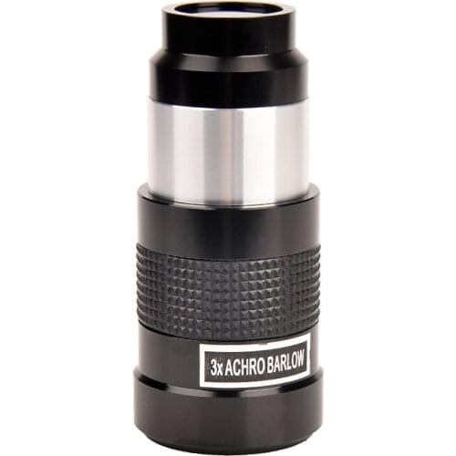 1.25inch 3X Achro Barlow Lens Eyepiece Extender Full Alloy Frame+Optocal Glass with Locking Screw Astronomical Telescope