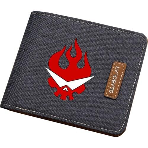 Hot Game Tengen Toppa Gurren Lagann Wallet Men Women canvas Short Money Bag teenagers Slim Card Dollar Price coin purse