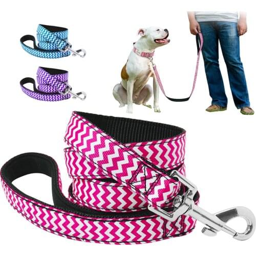 120cm Dog Walking Running Leash Nylon Padded Pet Dog Lead Belt Leashes For Small Medium Dogs Leash