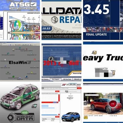 Alldata Car Repair Software 2021 Hot Sale Mit.chell Vivid Workshop Data ElsaWin 6 ET.K./A Atsg 1TB HDD all data Auto Data 3.45
