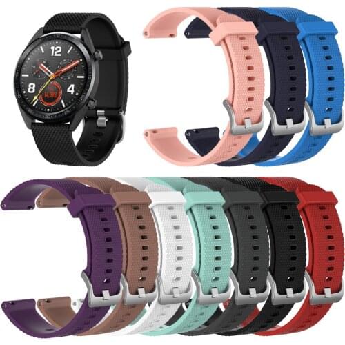 22mm Replacement Watch Band For Watch GT Silicone Strap For Samsung Galaxy Watch 46mm Sports Bracelet For Huami Amazfit Stratos