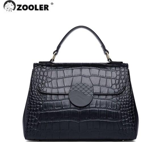 In Stock Buy now ZOOLER New Genuine Leather Pures Bags Ladies Soft Cow Leather Shoulder bag Vintage Women Tote Designed #WG296