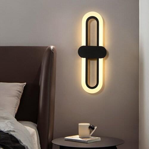 Modern LED Wall Lamp Nordic Simple Super Bright Acrylic Light Indoor Decor Bedroom Bedside Kitchen Living Room Aisle Wall Sconce