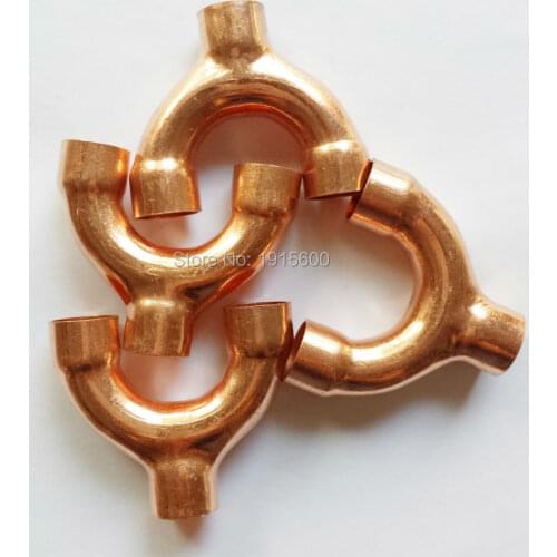 3/4 " 19mm Y Tee/Equal Tee 3 ways red copper brass fitting refrigeration parts air condition fittings pipe fitting
