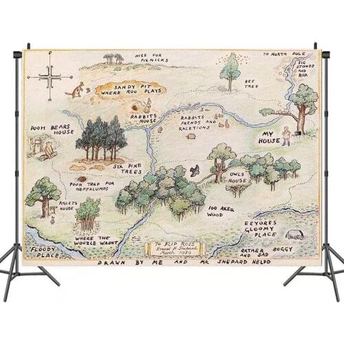 Ancient Mystery Treasure Map Series Backdrop Children Birthday Party Table Decoration Kids Photography Background Vinyl Banner